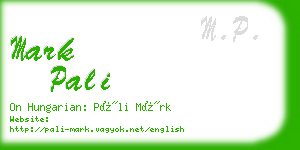 mark pali business card